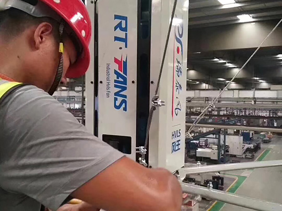 鋼結(jié)構(gòu)廠房降溫工程案例